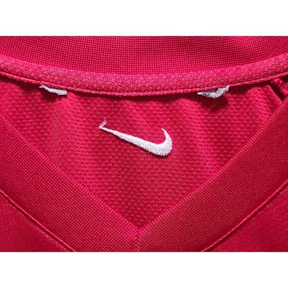 Vintage Nike Mens XL Travis Scott Mini Swoosh Spell Out Block Letter T-Shirt Red - Picture 5 of 11